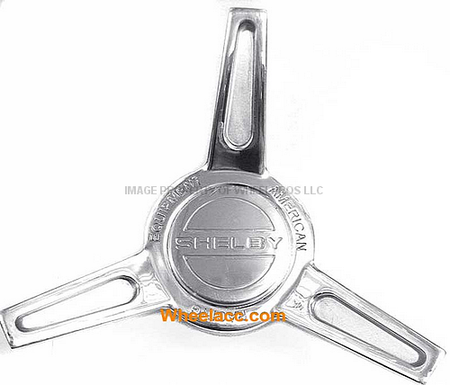 AR CAP SPINNER ALUM 2PC - SHELBY LOGO