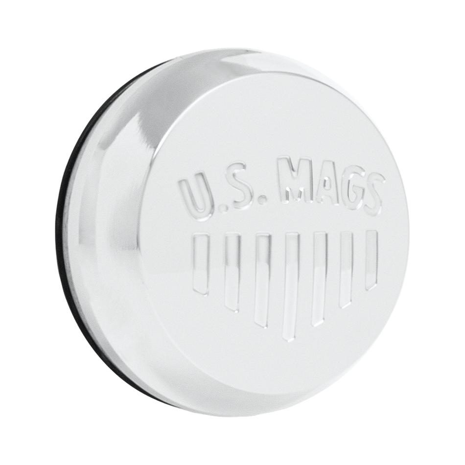 DOME .9" US MAGS NWLOGO 3" ORING CAP POL