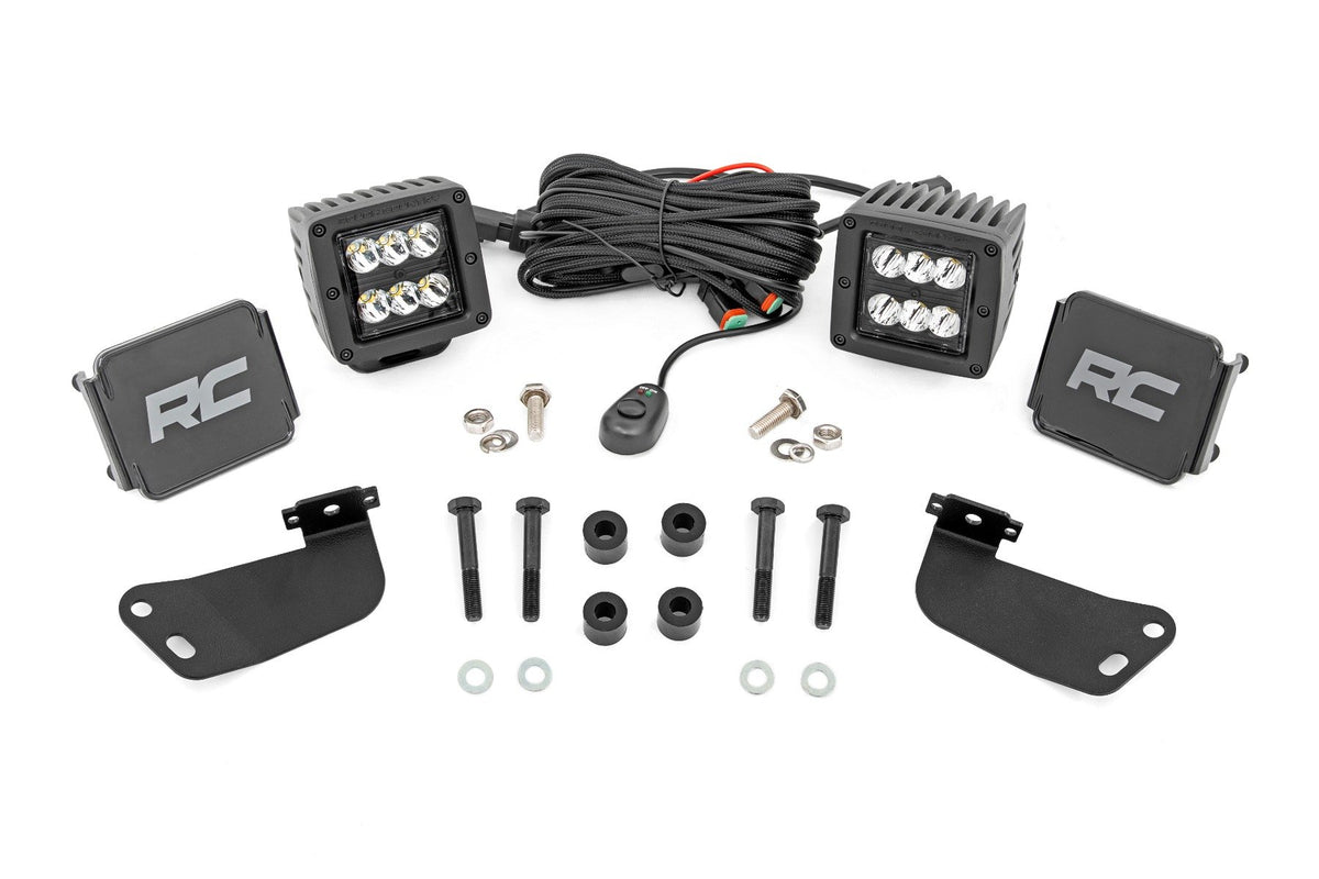 LED Light Kit | Front Mount | 2" Black Pair | Segway 570 F