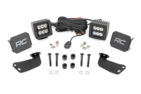 LED Light Kit | Front Mount | 2" Black Pair | Segway 570 F
