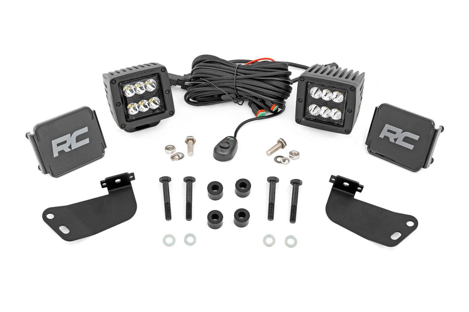 LED Light Kit | Front Mount | 2" Black Pair | Segway 570 F