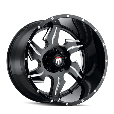 American Truxx - NINJA (AT163) GLOSS BLACK MILLED – Salinas Tires