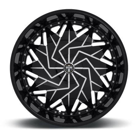 DUB DAZR CAP-GLOSS BLK MIL