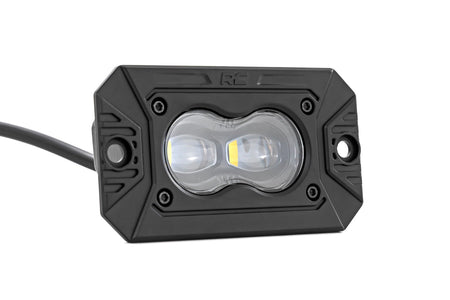 3x1.75 Inch Black Series | Yellow | LED Slim Aux | SAE Fog | Flush Mount | Pair