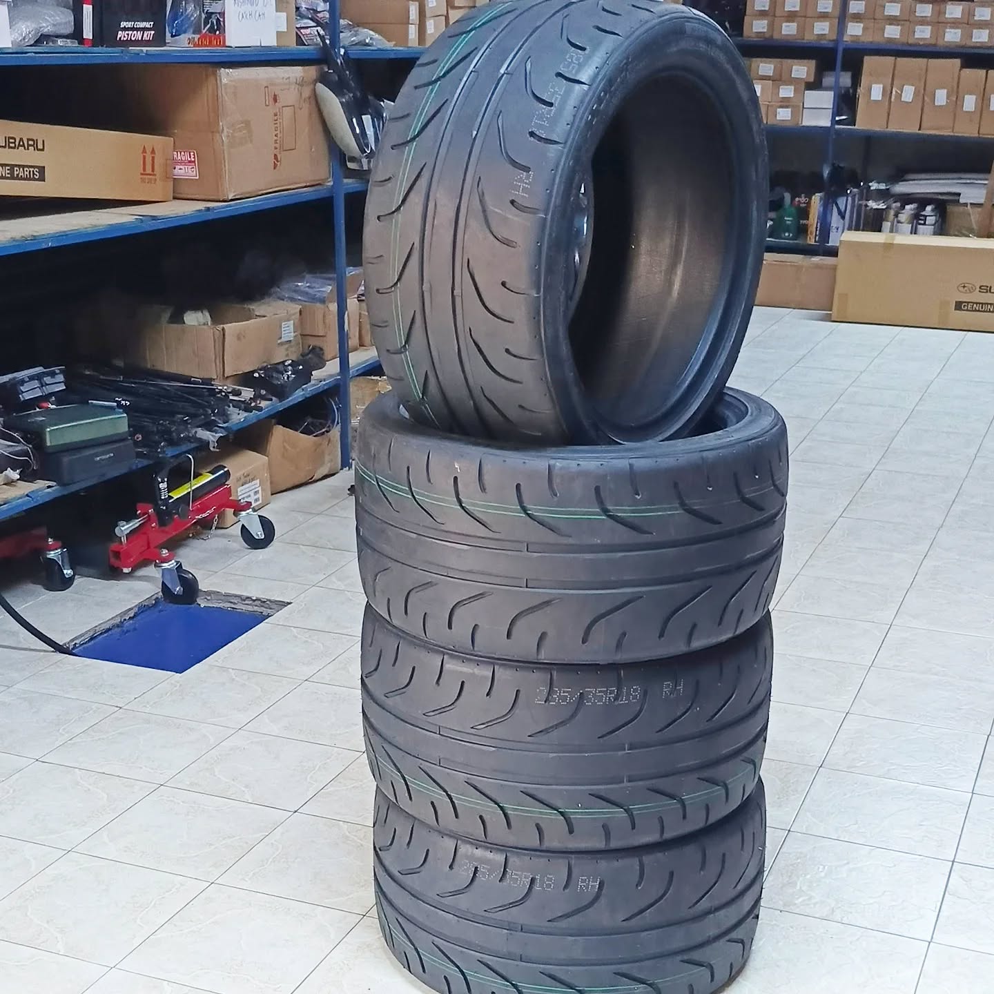 ヴィツァーテンペスタENZO V-02R☆265/35R18☆新品4本セット！ドリ車