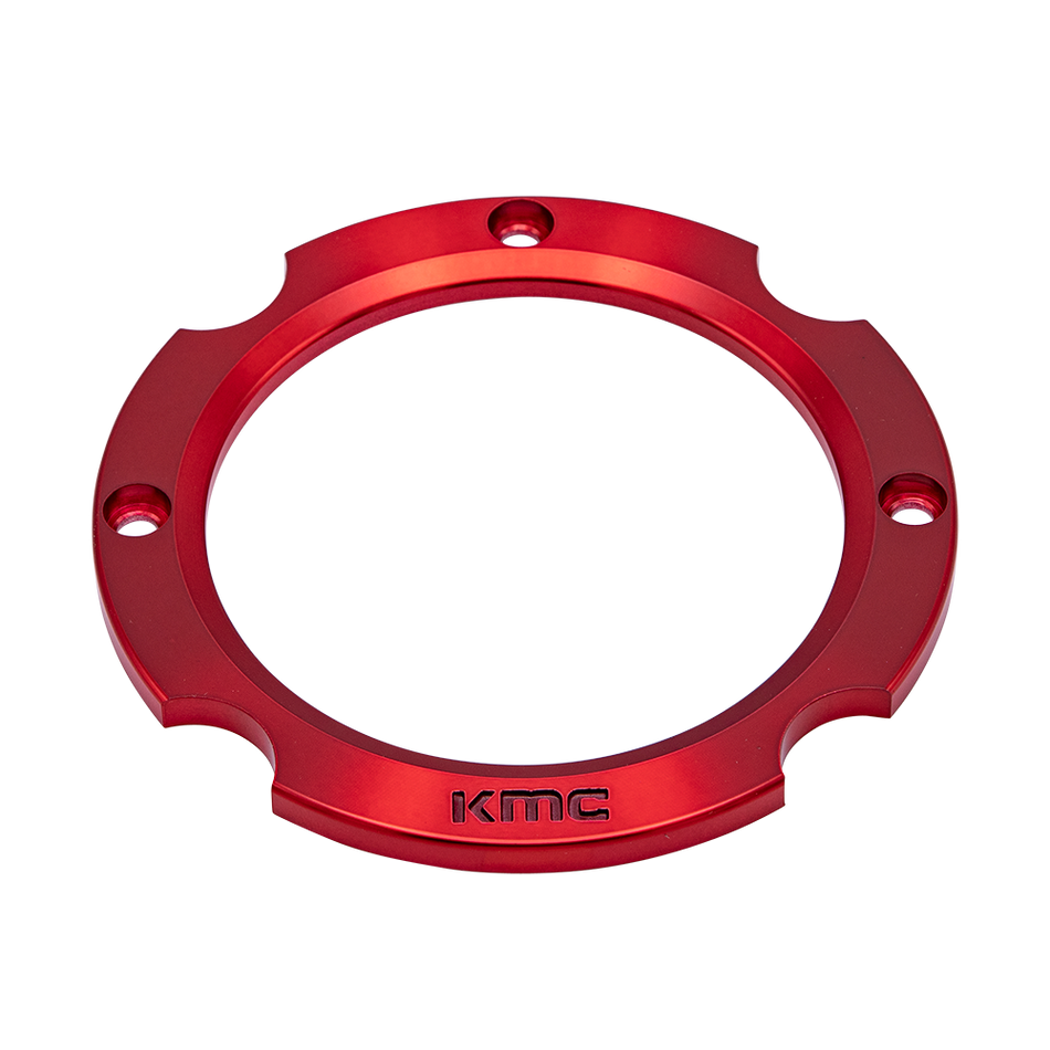 KS CAP RING 4X156 - ANODIZED RED