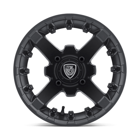 BATTLE UTV 12X7 FLAT BLACK -47MM