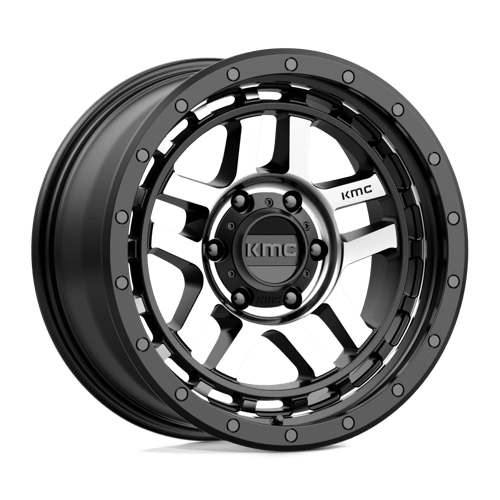 KM540 18X8.5 6X135 S-BLK MACH 00MM