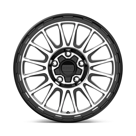 KM542 17X8 5X4.25 S-BLK MACH 38MM
