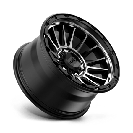 KM542 17X9 6X5.5 S-BLK MACH -12MM