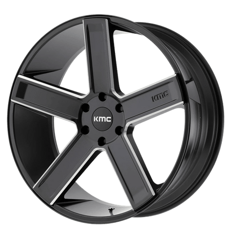 KM702 22X9 5X5 S-BLK MILL 30MM