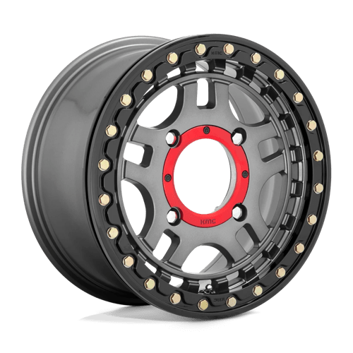 RECON UTV BL 15X7 4X156 G-MTL BLK-RG +38
