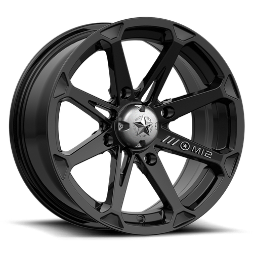 DIESEL UTV 14X7 4X110 GLOSS BLACK -47MM