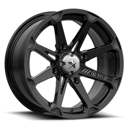 DIESEL UTV 14X7 4X110 GLOSS BLACK -47MM