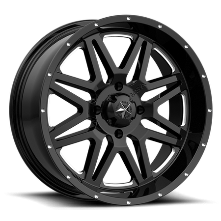 VIBE UTV 14X7 4X156 MILLED G-BLACK 00MM