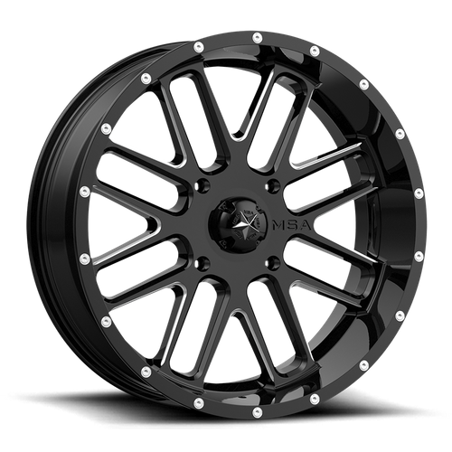 BANDIT UTV 20X7 4X156 G-BLK MILL 00MM