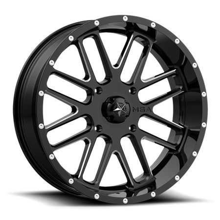 BANDIT UTV 20X7 4X137 G-BLK MILL 00MM