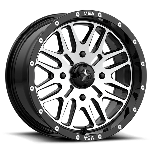 BRUTE UTV 14X7 4X110 G-BLK MACH 10MM