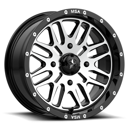 BRUTE UTV 14X7 4X110 G-BLK MACH 10MM