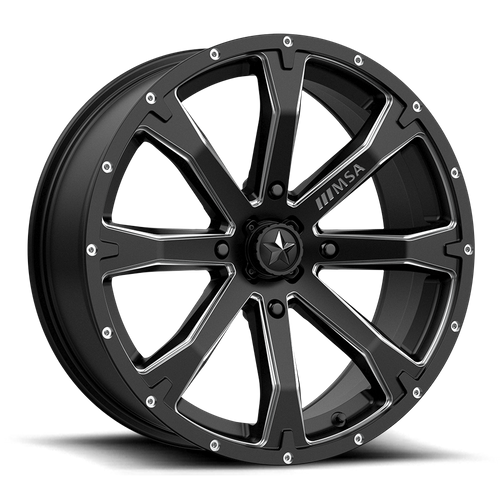 BOUNTY UTV 20X7 4X137 S-BLK MILL 10MM