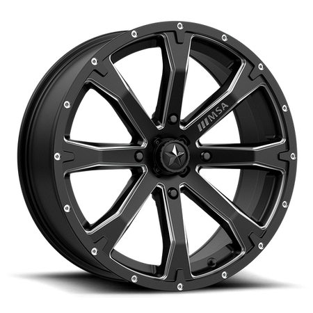 BOUNTY UTV 15X7 4X156 S-BLK MILL 10MM