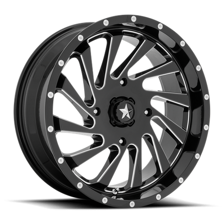 BLADE UTV 18X7 4X137 112 G-BLK-MILL +0