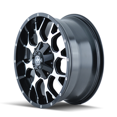 WARRIOR (8015) GLOSS BLACK MACHINED