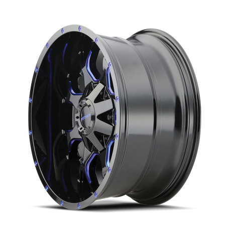WARRIOR (8015) GLOSS BLACK MILLED PRISM BLUE