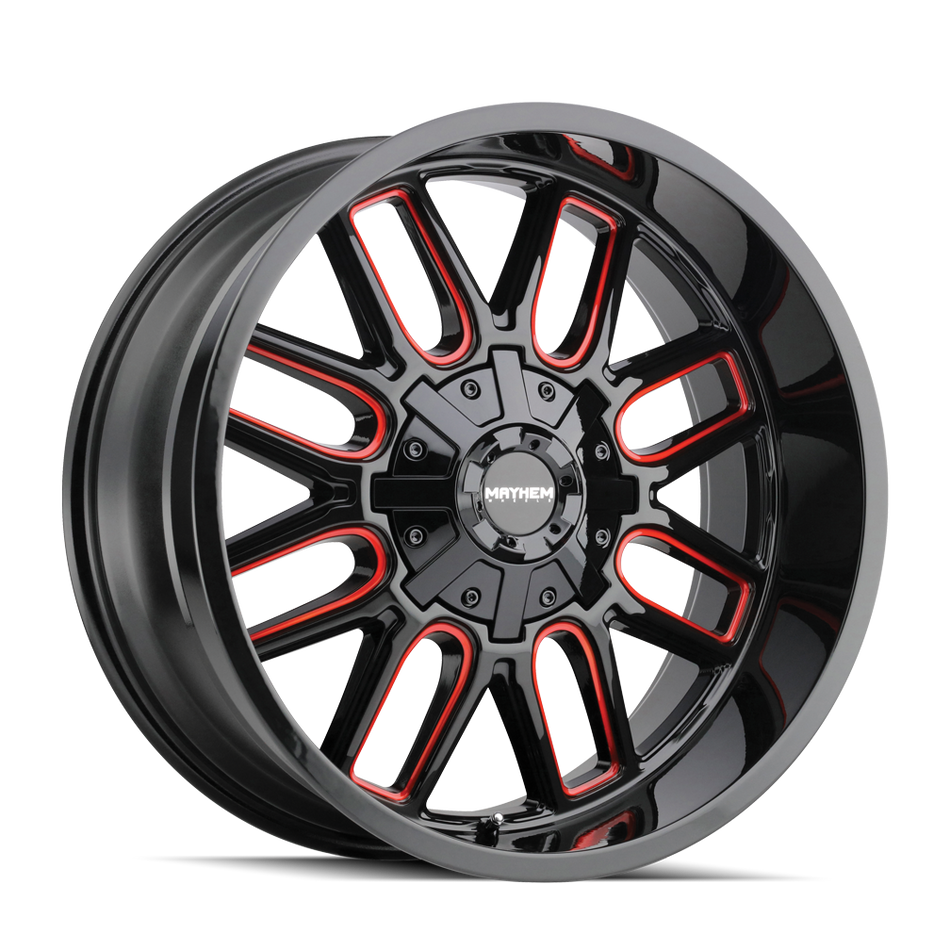 COGENT (8107) GLOSS BLACK MILLED PRISM RED