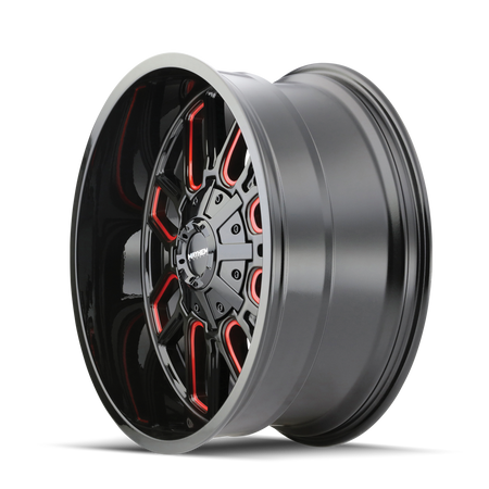 COGENT (8107) GLOSS BLACK MILLED PRISM RED