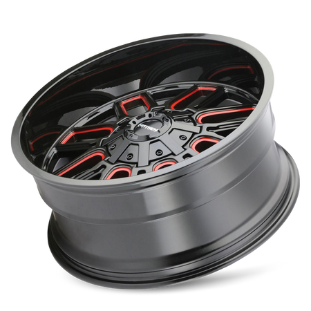 COGENT (8107) GLOSS BLACK MILLED PRISM RED