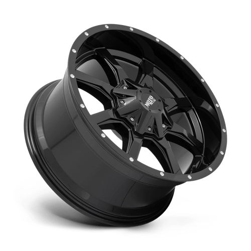 MO970 17X9 8X6.5 G-BLK MILL LIP -12MM