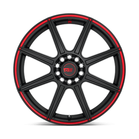 MR142 17X7 5X100/4.5 S-BLK RED 40MM
