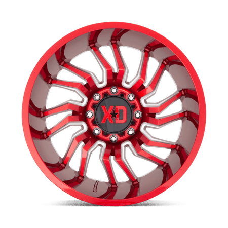 XD858 22X10 8X6.5 CANDY RED MILLED -18MM