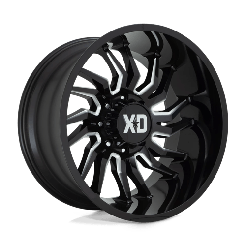 XD858 22X10 6X135 GLOSS BLACK MILL -18MM