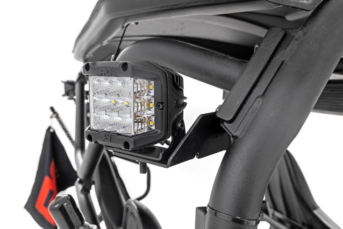 LED Light | Rear Mount | 2" Black Pair | Spot | Kawasaki Teryx 4 1000/Teryx 800 