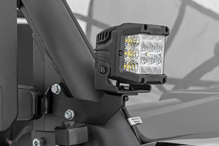 LED Light Kit | Cage Mount | 2" Black Pair | CFMOTO UFORCE 1000 