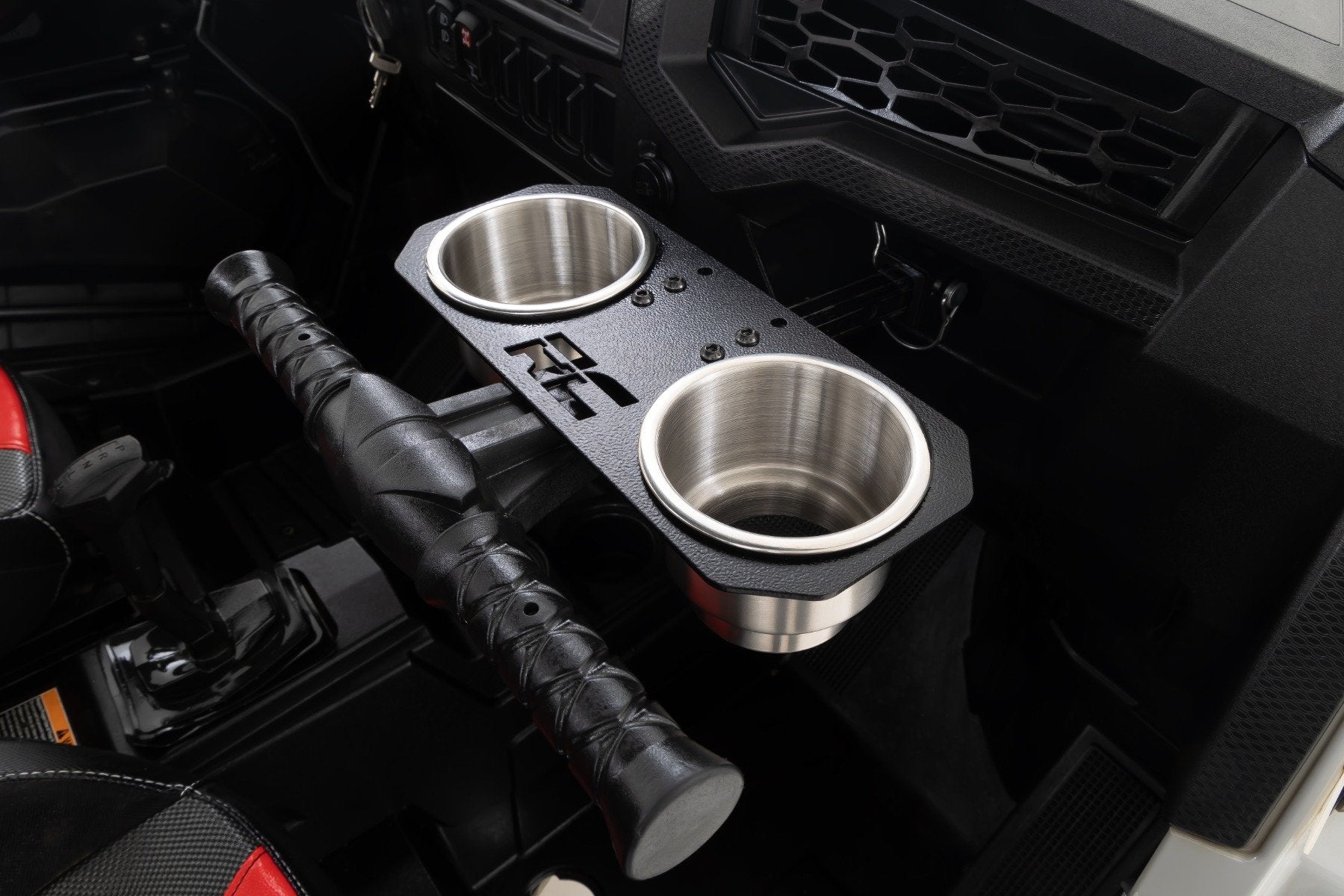 Passenger Grip Handle Dual Cup Holder | Polaris RZR S 570/RZR S4 1000 