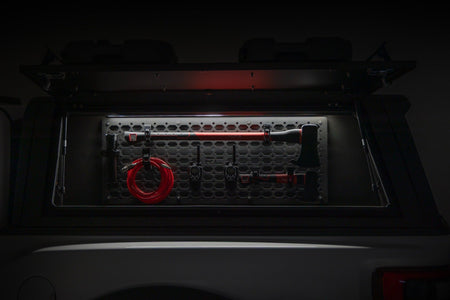 Bed Cap Molle Panel Side Storage Bin | Drivers Side