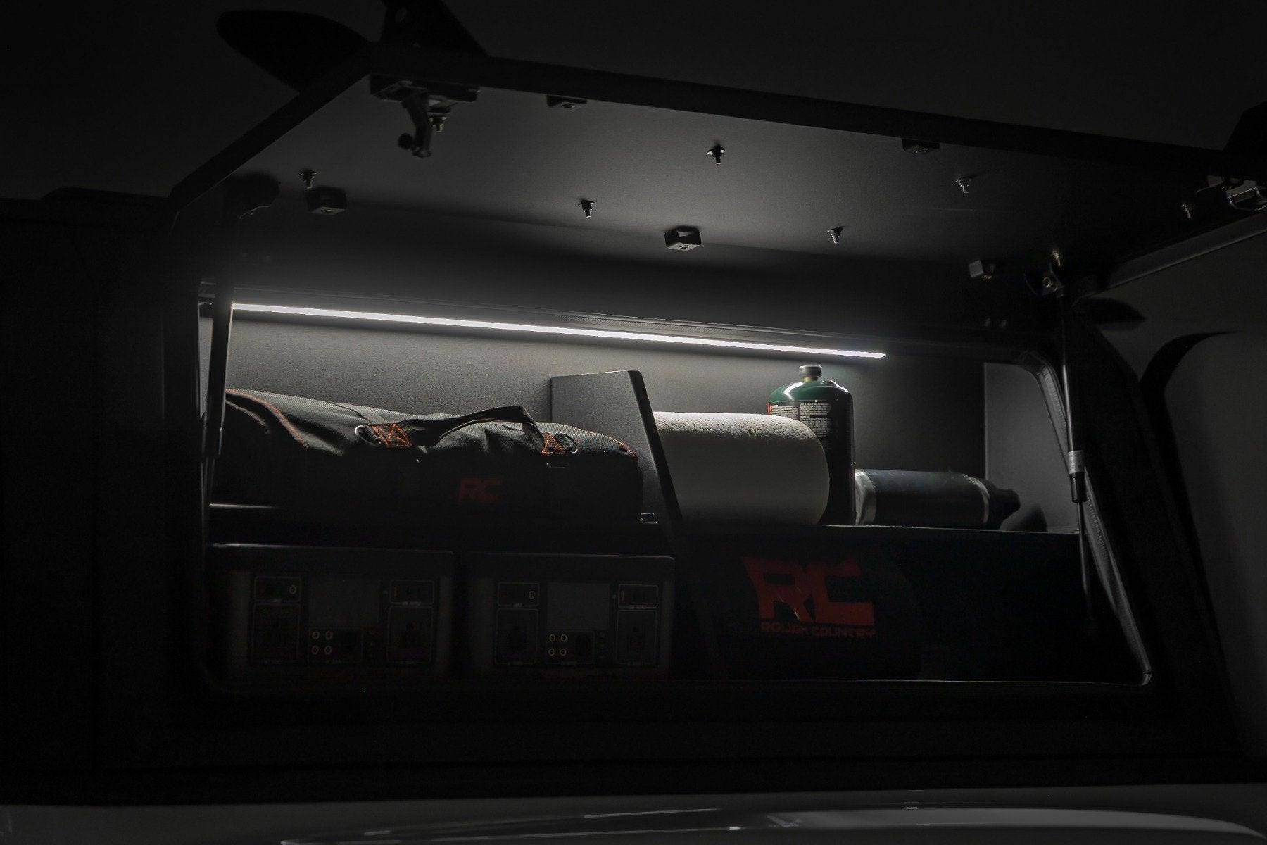 Bed Cap Side Shelf Storage Bin | Passengers Side