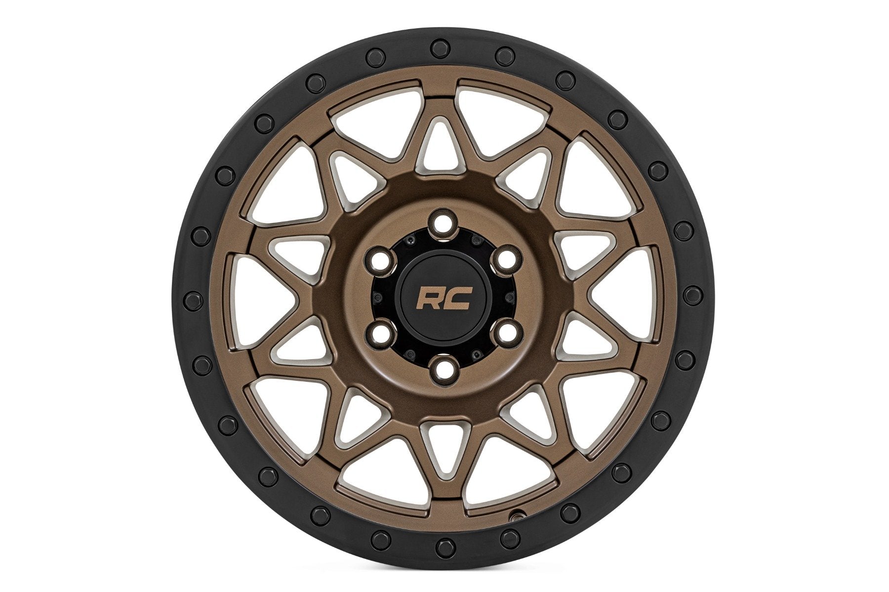 Rough Country 78 Series Wheel | Simulated Beadlock | Bronze/Black | 17x8.5 | 5x5 | +0mm