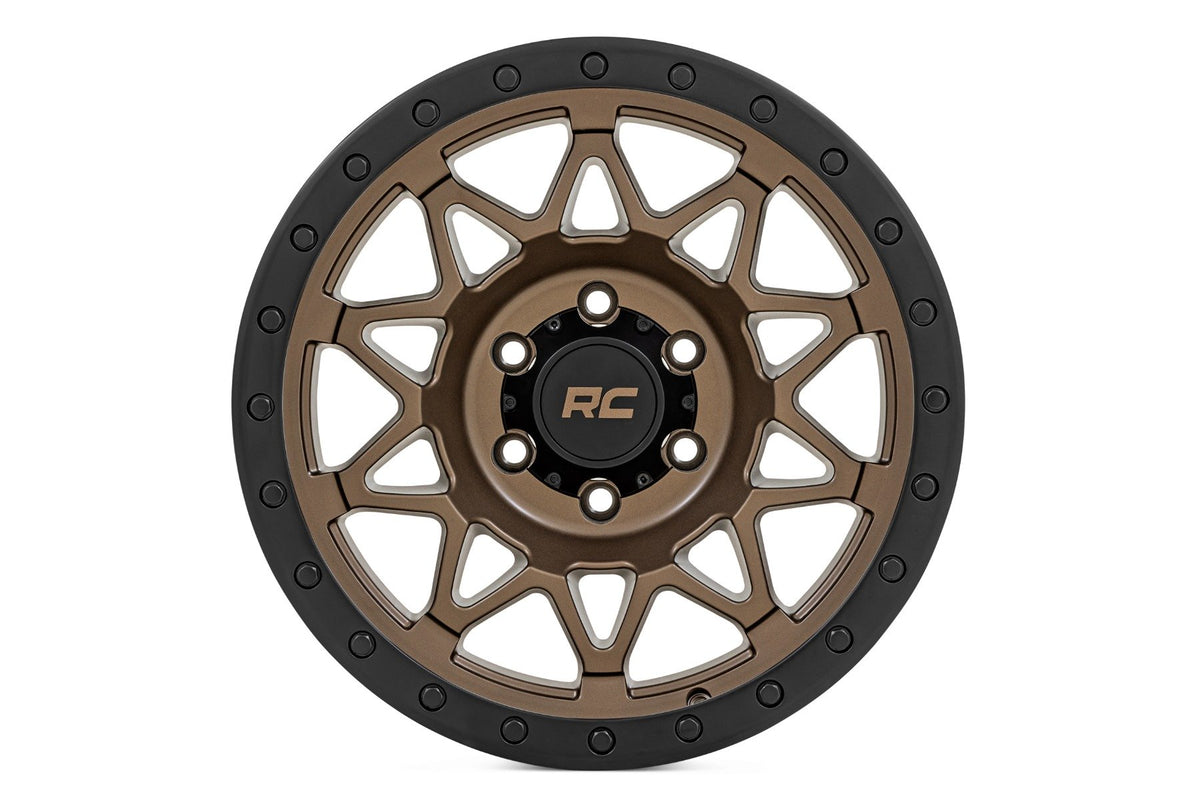 Rough Country 78 Series Wheel | Simulated Beadlock | Bronze/Black | 17x8.5 | 6x135 | +0mm