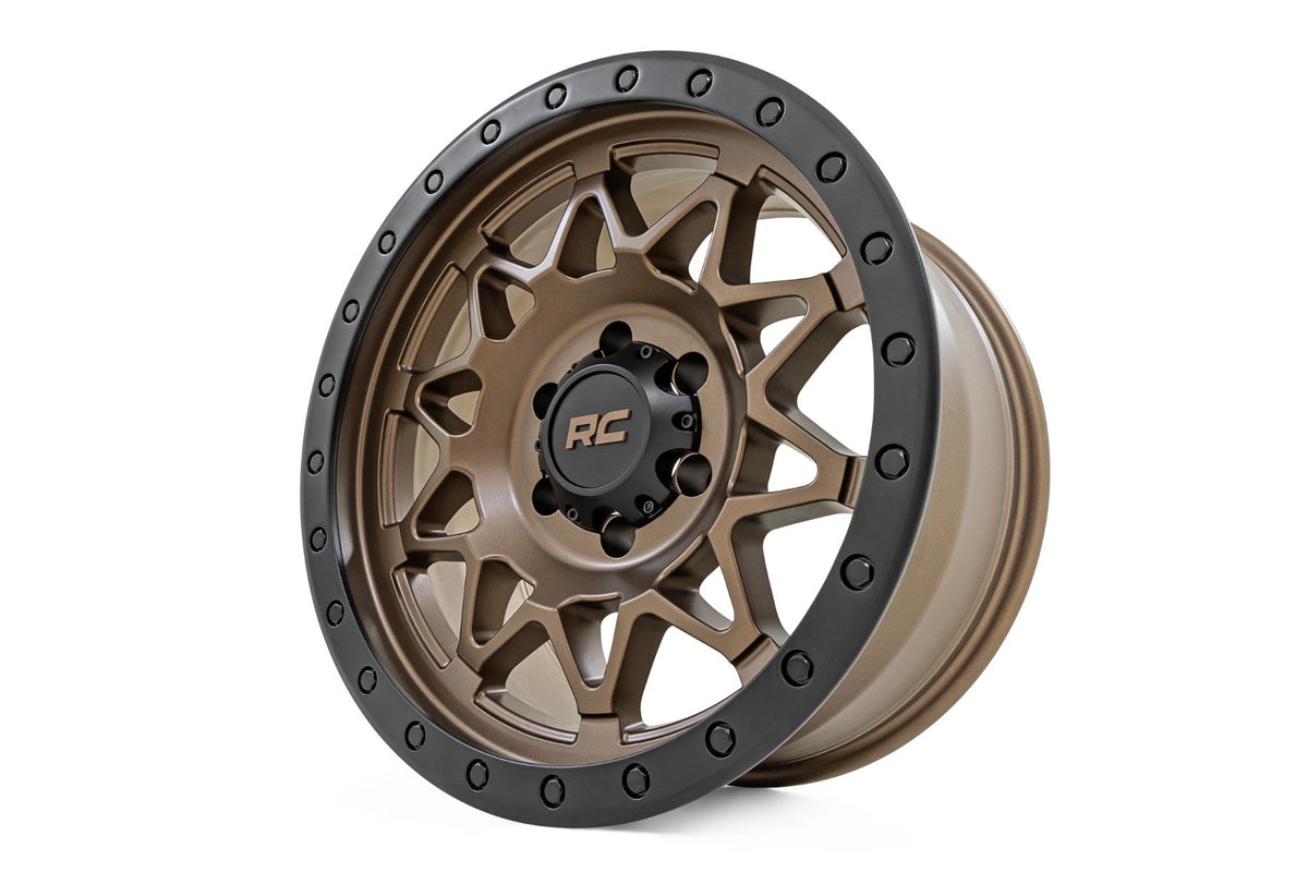 Rough Country 78 Series Wheel | Simulated Beadlock | Bronze/Black | 17x8.5 | 6x5.5 | +0mm