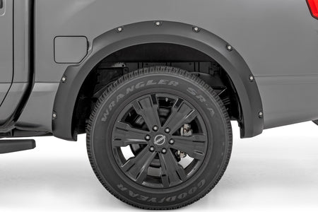 Pocket Fender Flares | K23 Brilliant Silver | Nissan Titan 2WD/4WD (17-24)