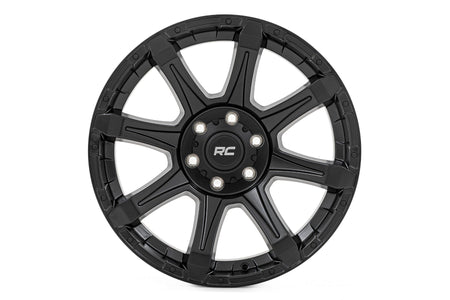 Rough Country 81 Series Wheel | One-Piece | Semi Gloss Black | 20x9 | 5x150 | +18