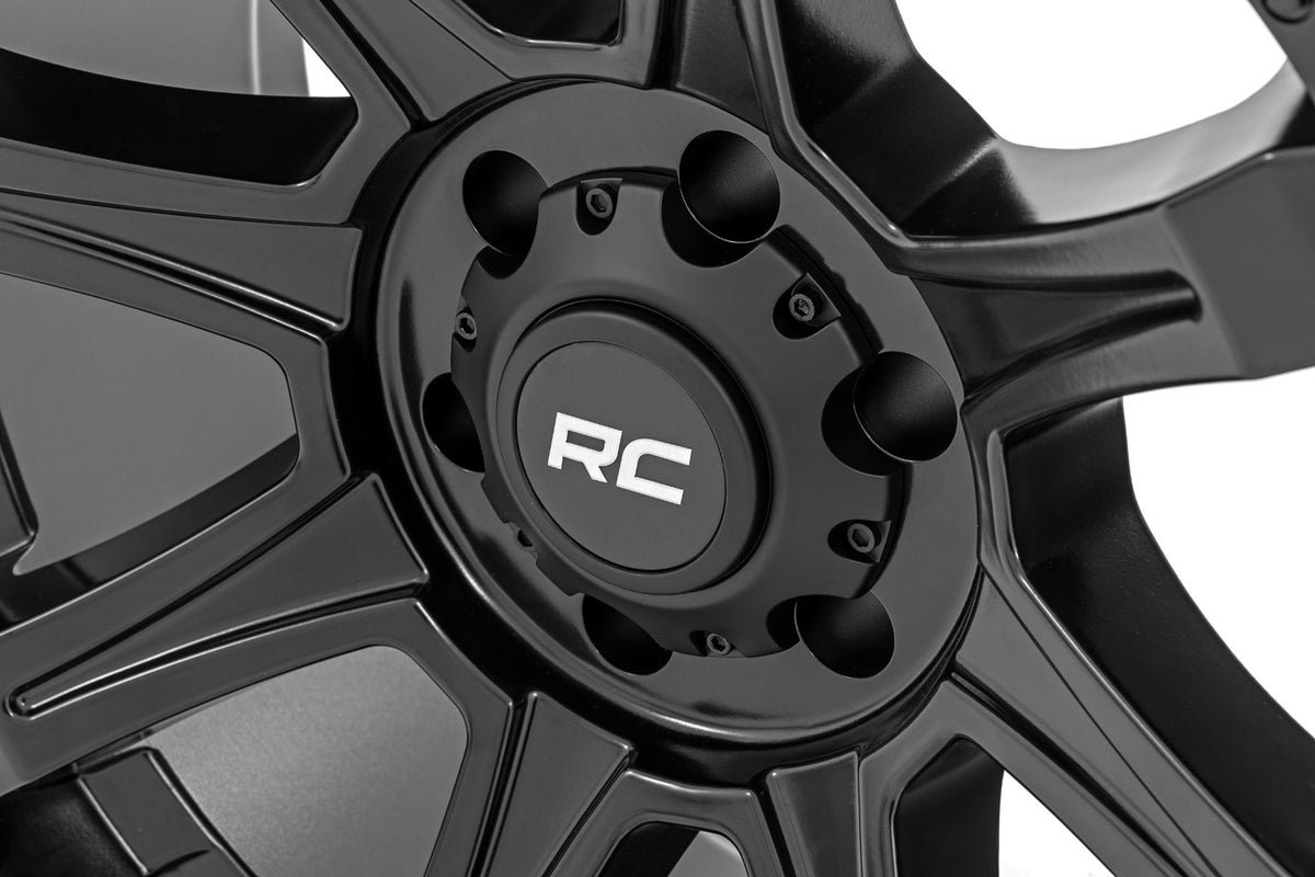 Rough Country 81 Series Wheel | One-Piece | Semi Gloss Black | 20x9 | 5x150 | +18