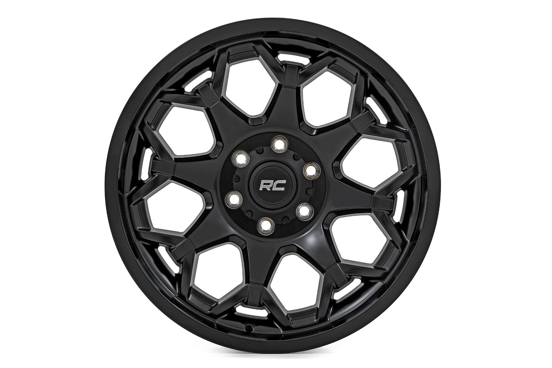 Rough Country 80 Series Wheel | One-Piece | Semi Gloss Black | 20x10 | 5x5 | -25mm