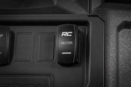 Rocker Switch | Cab Heater | 2x1 with Logo | Blue Back Light
