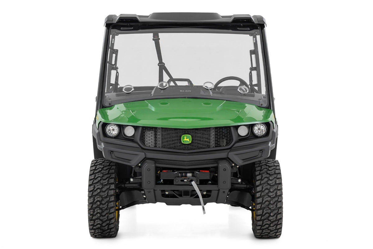Vented Full Windshield | Scratch Resistant | John Deere Gator XUV 835E