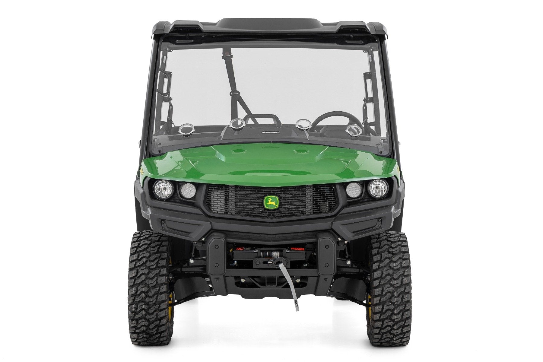 Vented Full Windshield | Scratch Resistant | John Deere Gator XUV 835E